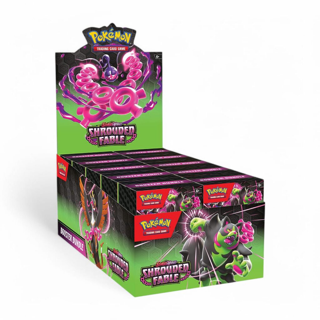 Pokémon TCG Scarlet & Violet Shrouded Fable booster bundle Display
