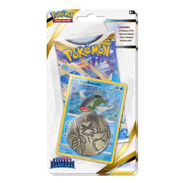 Pokémon TCG: Silver Tempest Checklane Blister – Hisuian Basculin (Promo + Coin)