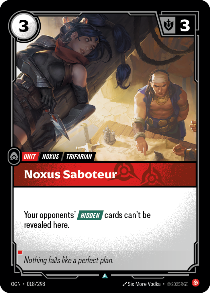 Noxus Saboteur OGN-018/298 – Origins – Foil