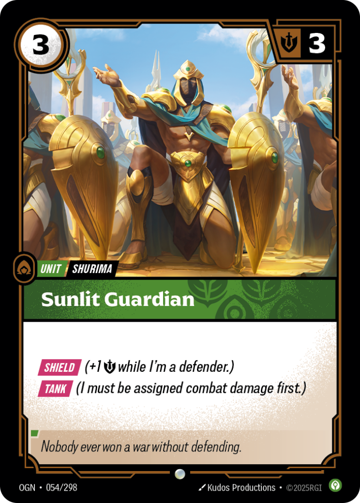 Sunlit Guardian OGN-054/298 – Origins – Foil
