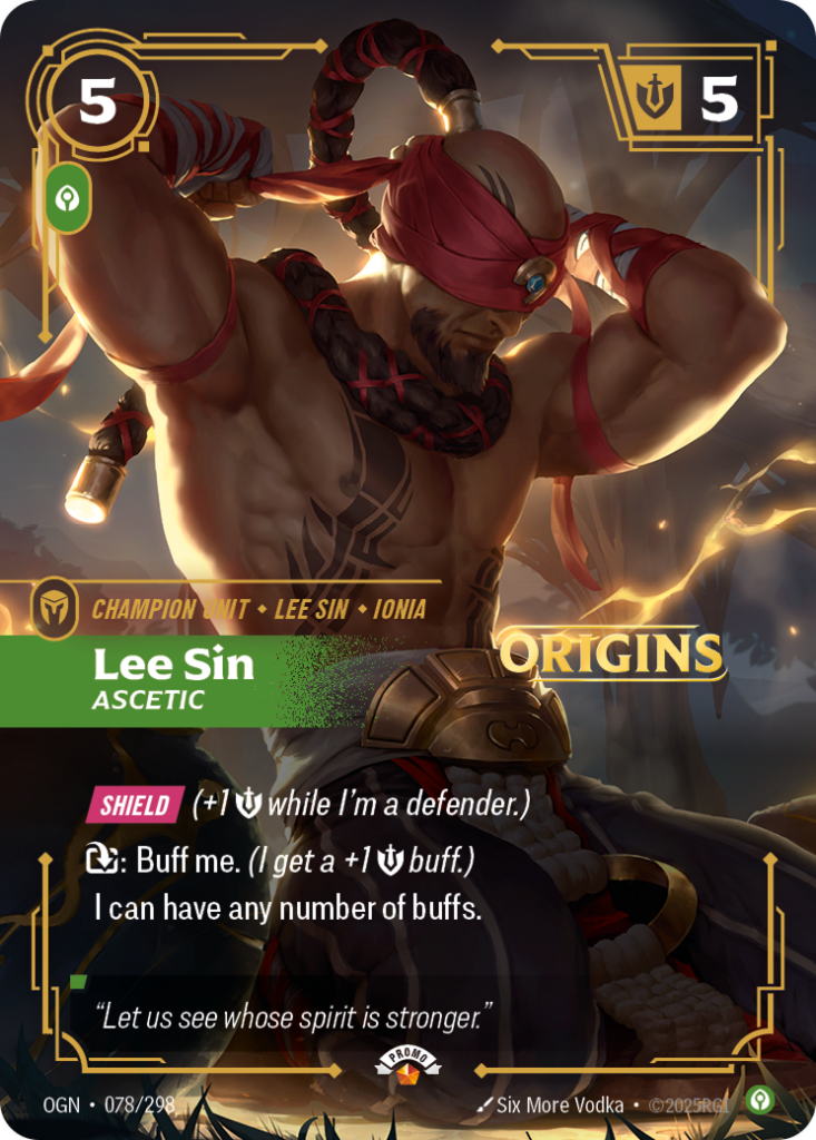 Lee Sin, Ascetic OGN-078/298 – Origins – Foil