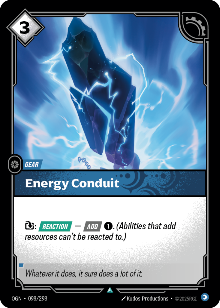 Energy Conduit OGN-098/298 – Origins – Non-Foil