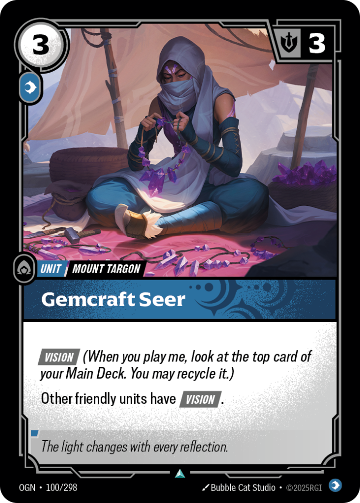Gemcraft Seer OGN-100/298 – Origins – Foil