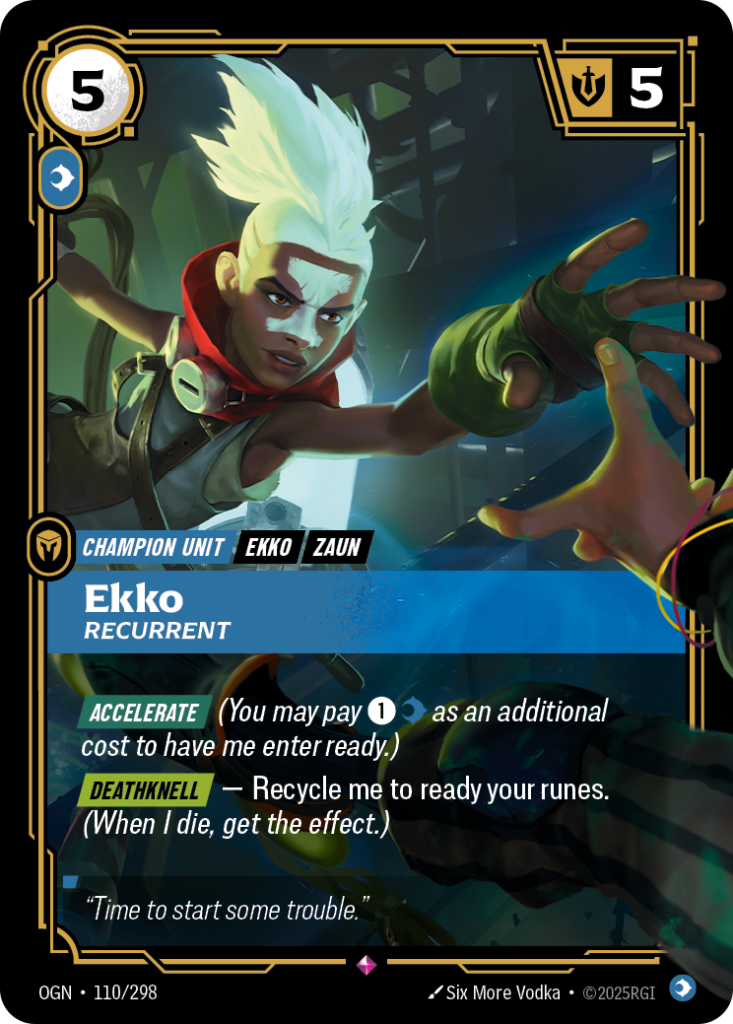 Ekko, Recurrent OGN-110/298 – Origins – Foil