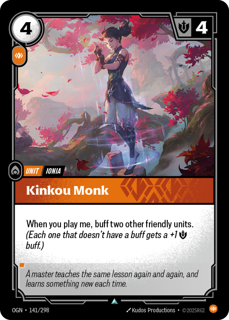 Kinkou Monk OGN-141/298 – Origins – Foil