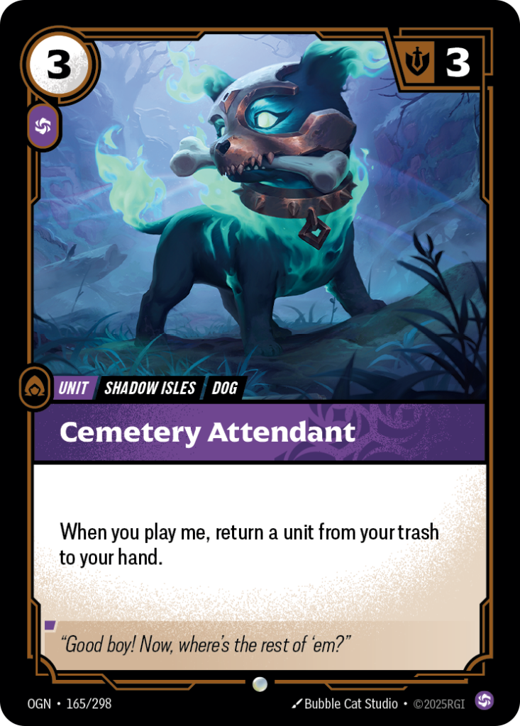 Cemetery Attendant OGN-165/298 – Origins – Non-Foil