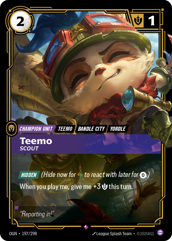 Teemo, Scout OGN-197/298 – Origins – Foil