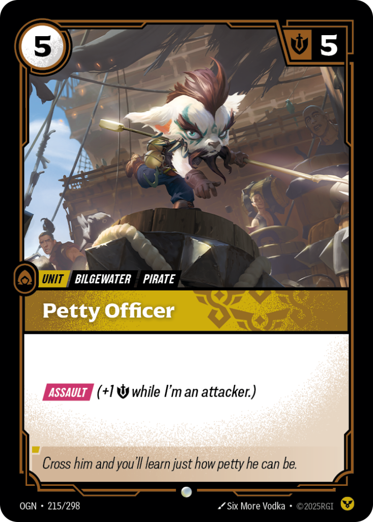Petty Officer OGN-215/298 – Origins – Foil