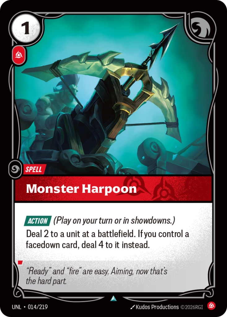 Monster Harpoon UNL-014/219 – Unleashed – Non-Foil