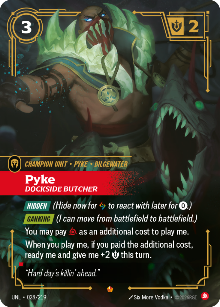 Pyke, Dockside Butcher UNL-028/219 – Unleashed – Foil
