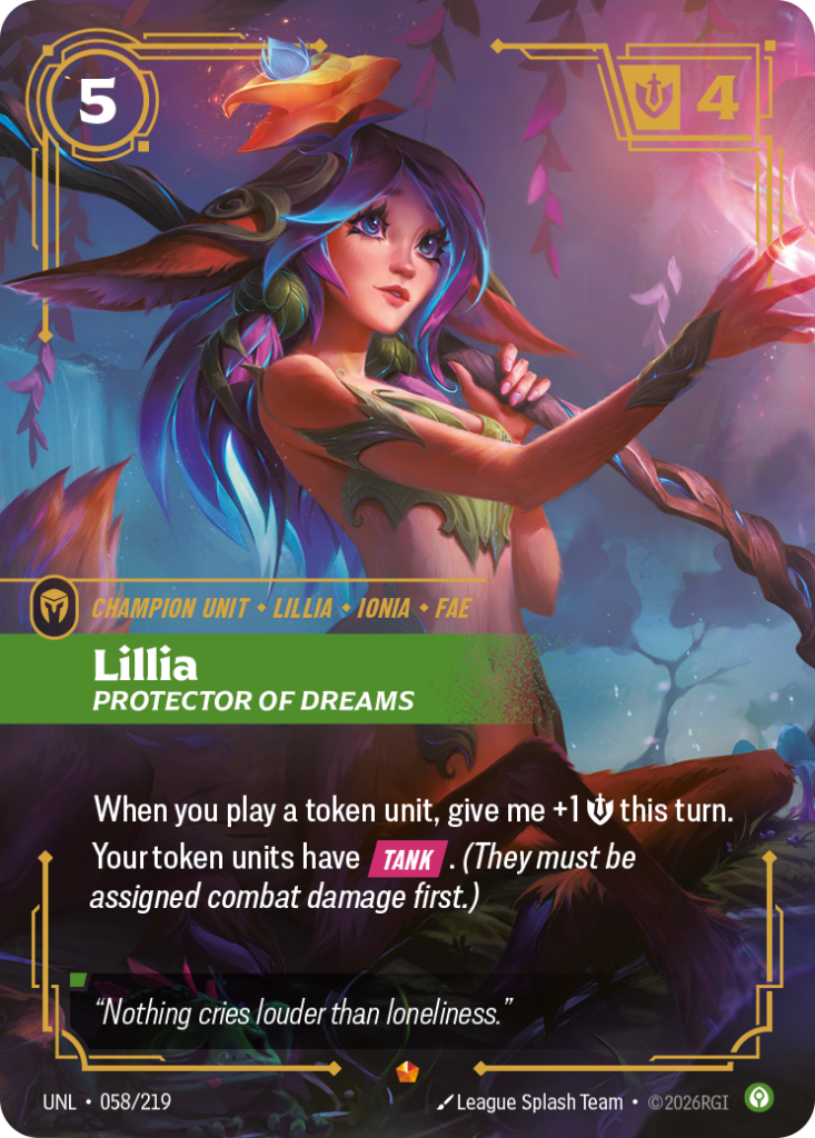 Lillia, Protector of Dreams UNL-058/219 – Unleashed – Foil