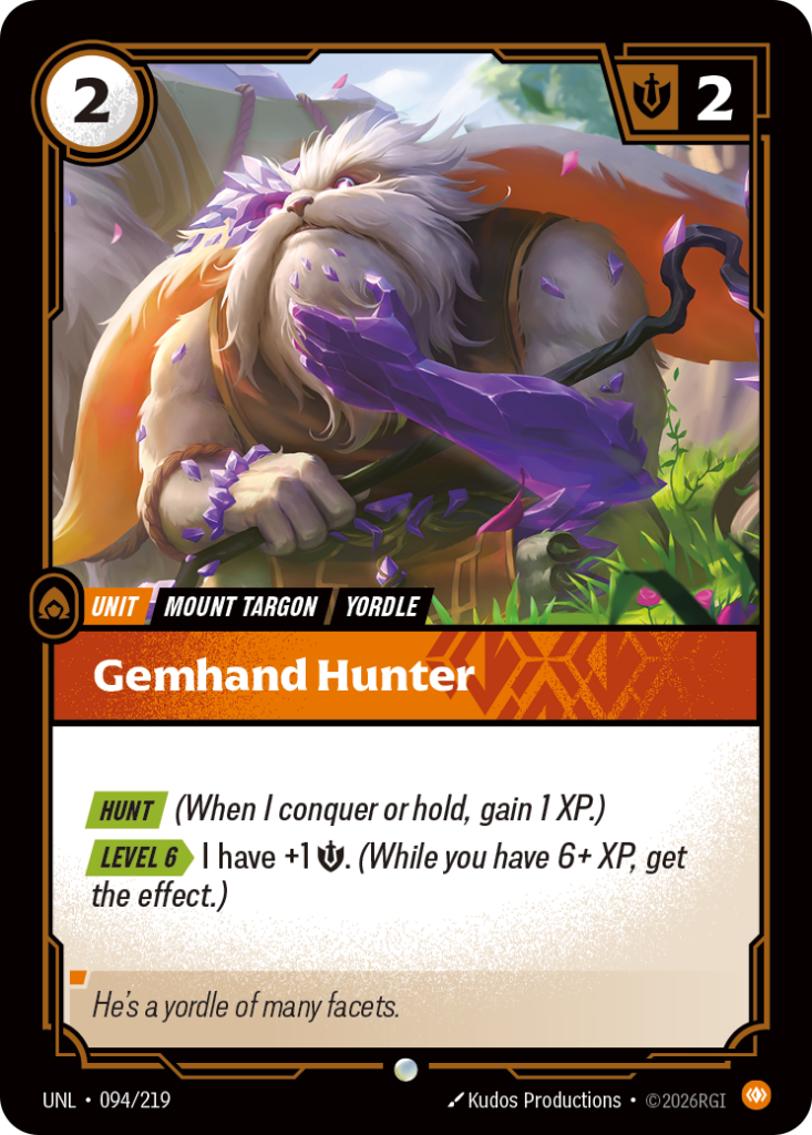 Gemhand Hunter UNL-094/219 – Unleashed – Non-Foil