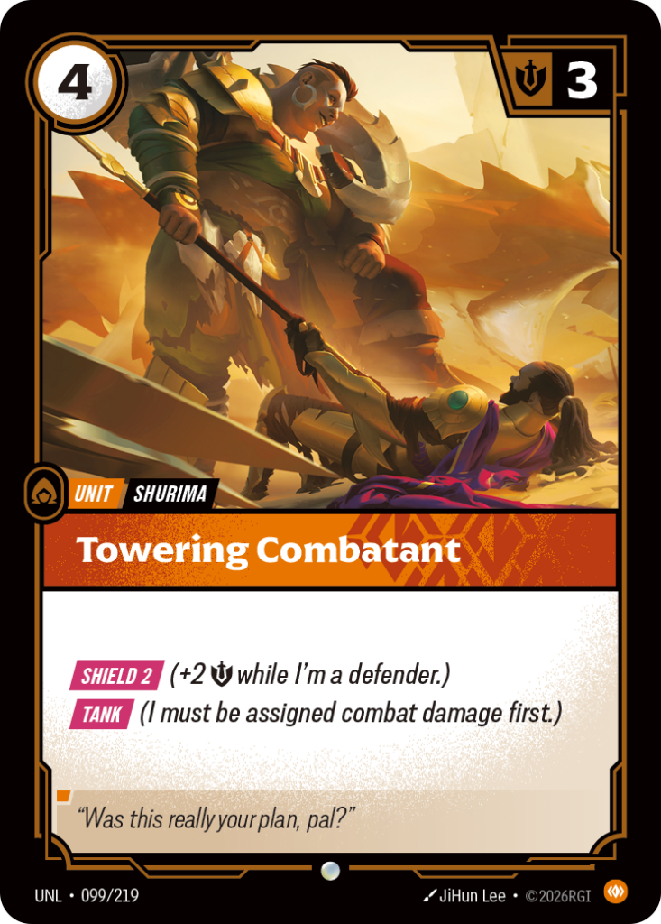 Towering Combatant UNL-099/219 – Unleashed – Non-Foil