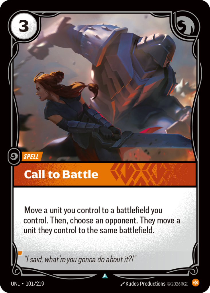 Call to Battle UNL-101/219 – Unleashed – Non-Foil