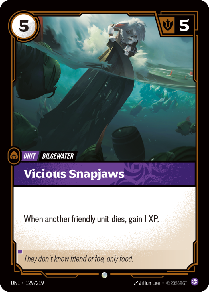 Vicious Snapjaws UNL-129/219 – Unleashed – Foil