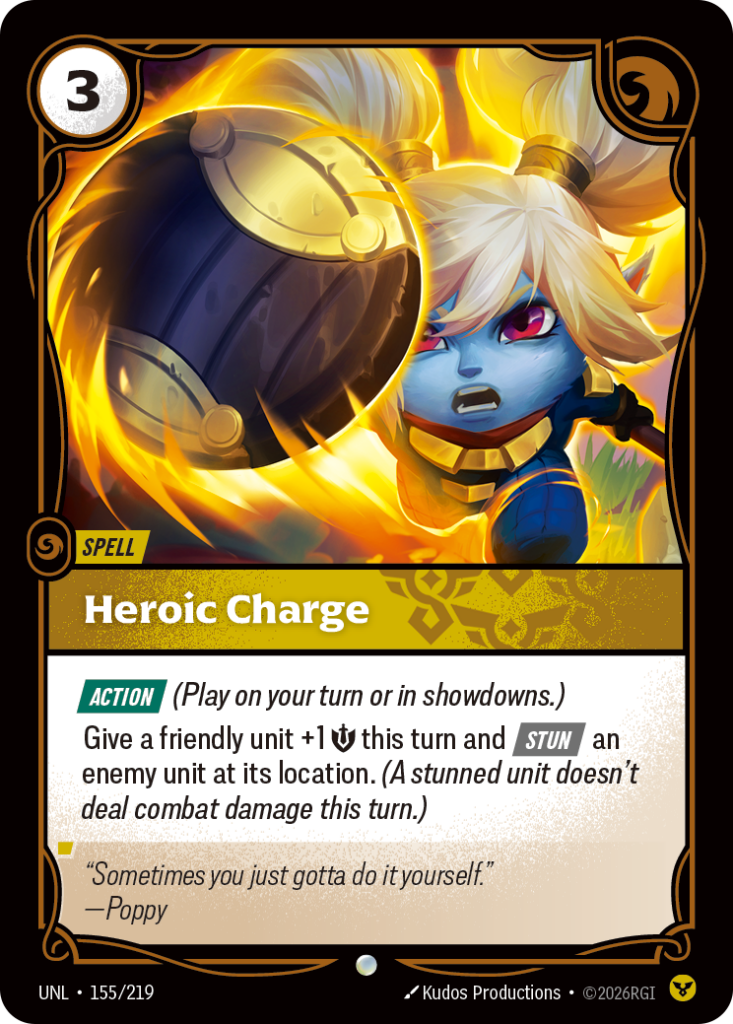 Heroic Charge UNL-155/219 – Unleashed – Foil