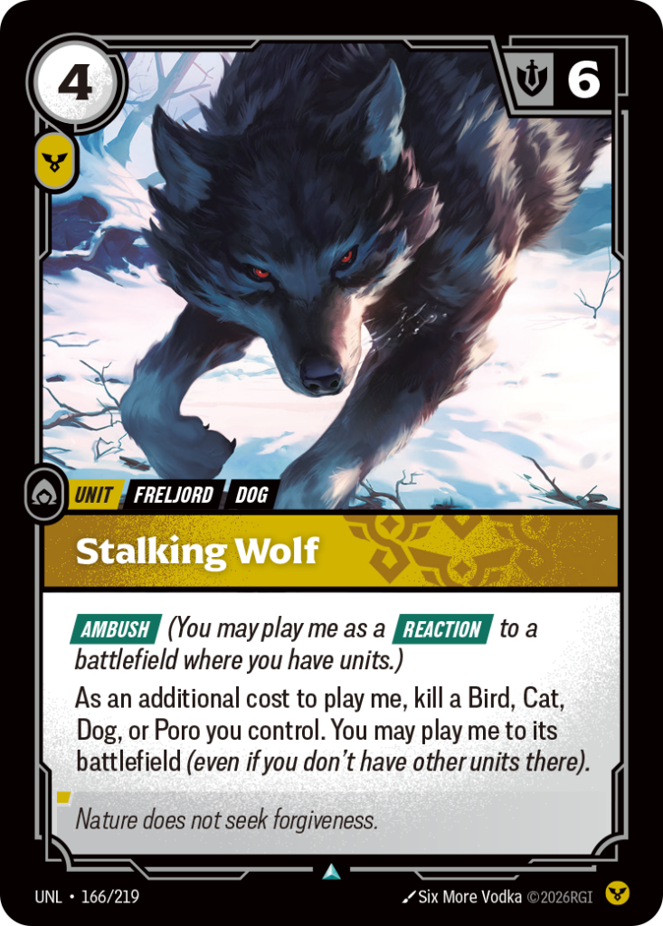 Stalking Wolf UNL-166/219 – Unleashed – Foil