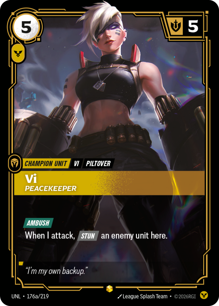 Vi, Peacekeeper UNL-176A/219 – Unleashed – Alternate Art Foil