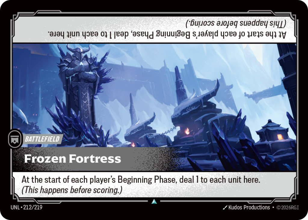 Frozen Fortress UNL-212/219 – Unleashed – Foil