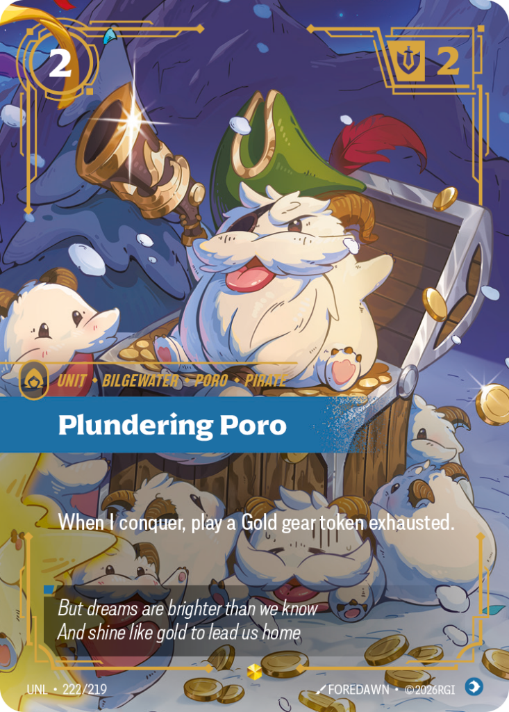 Plundering Poro UNL-222/219 – Unleashed – Overnumbered Foil