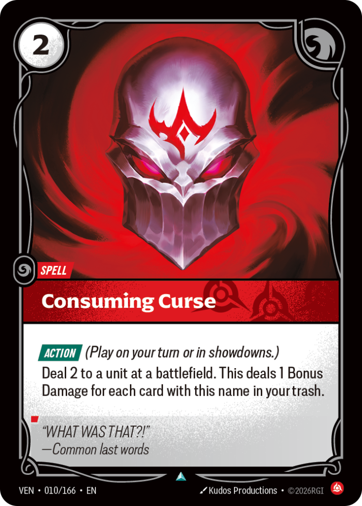Consuming Curse VEN-010/166 – Vendetta – Foil
