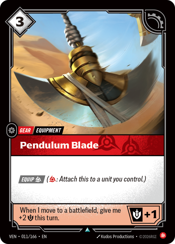Pendulum Blade VEN-011/166 – Vendetta – Foil
