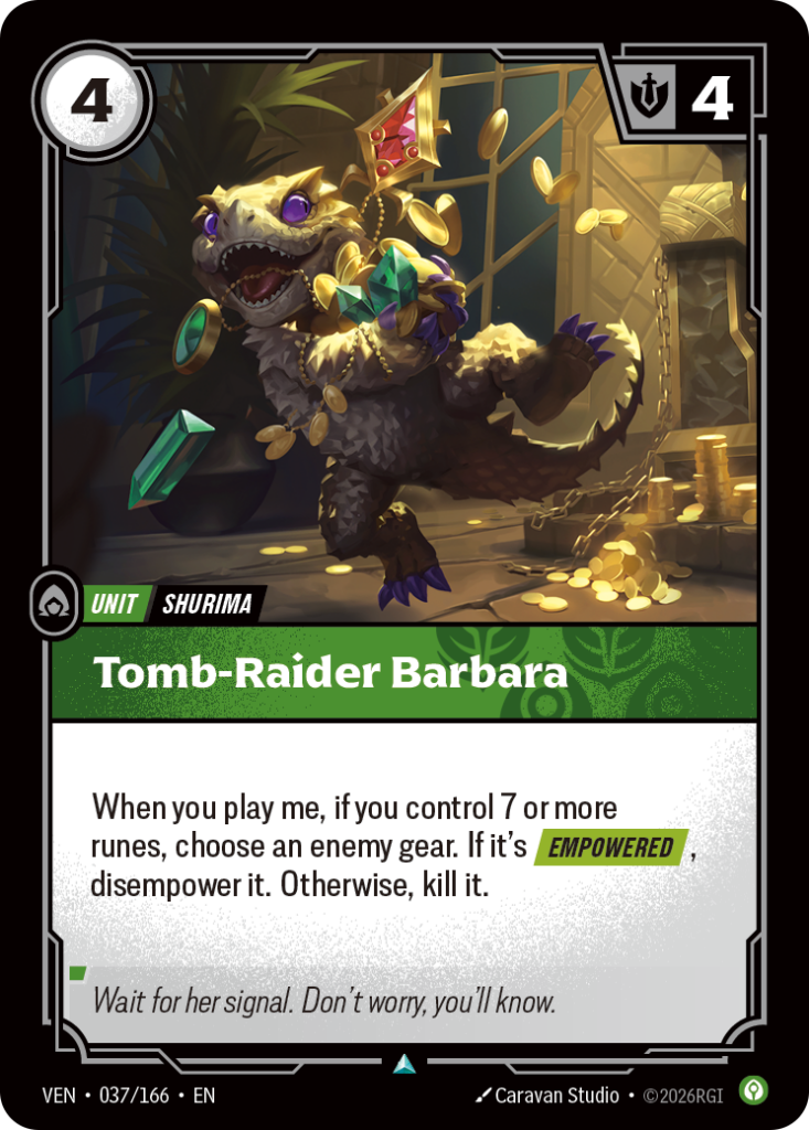 Tomb-Raider Barbara VEN-037/166 – Vendetta – Non-Foil