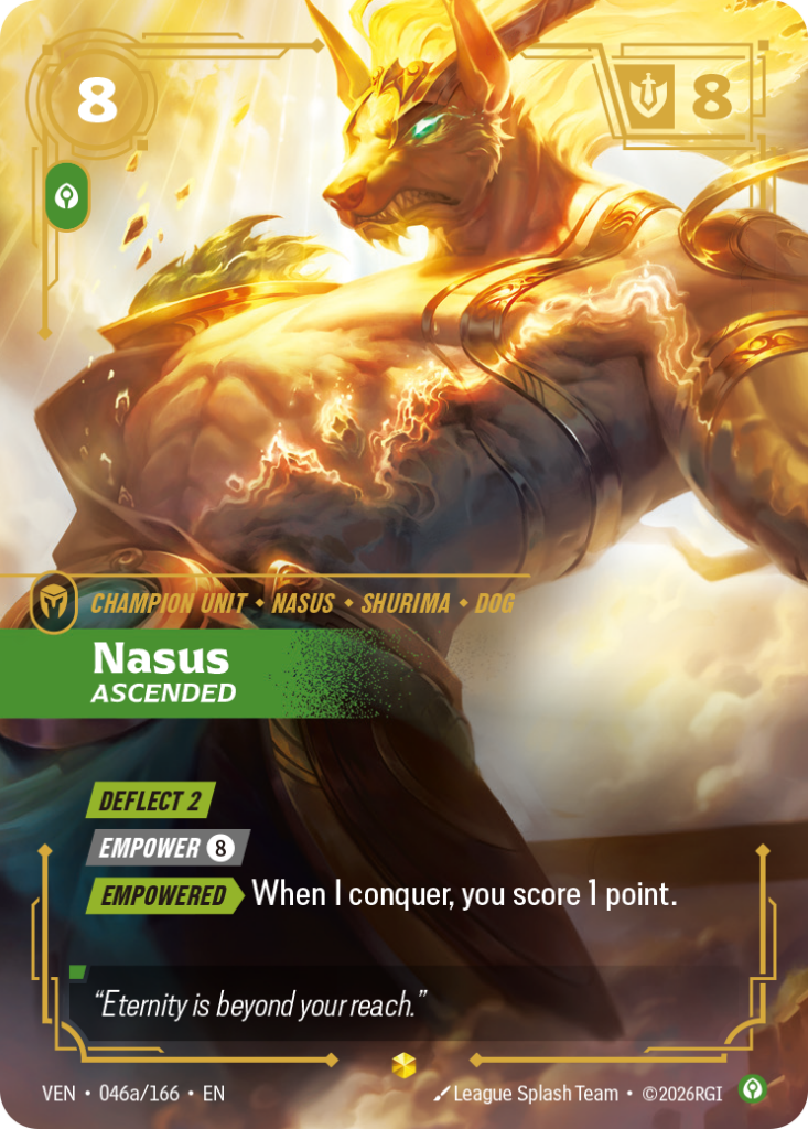 Nasus, Ascended VEN-046A/166 – Vendetta – Alternate Art Foil