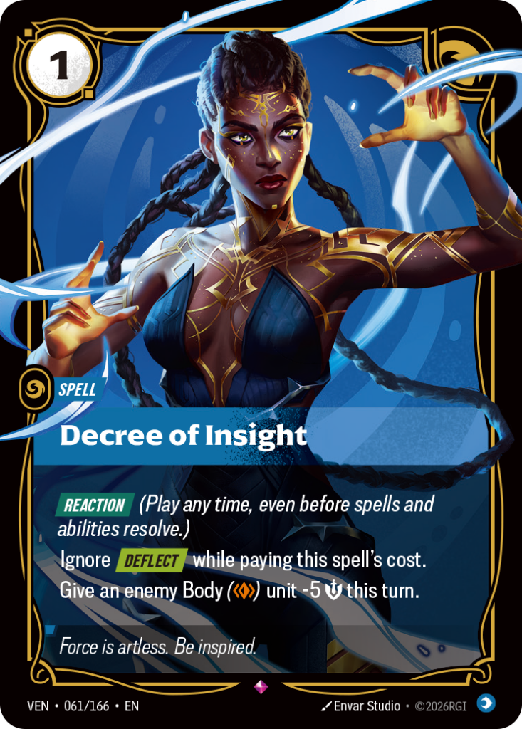 Decree of Insight VEN-061/166 – Vendetta – Foil