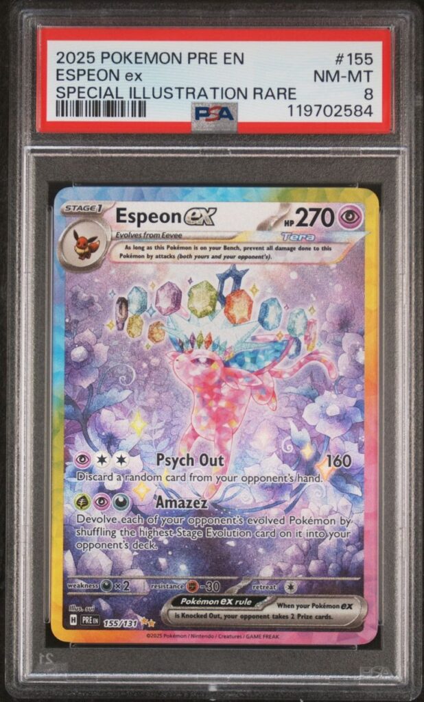 ESPEON ex 155/131 – Prismatic Evolutions – PSA 8