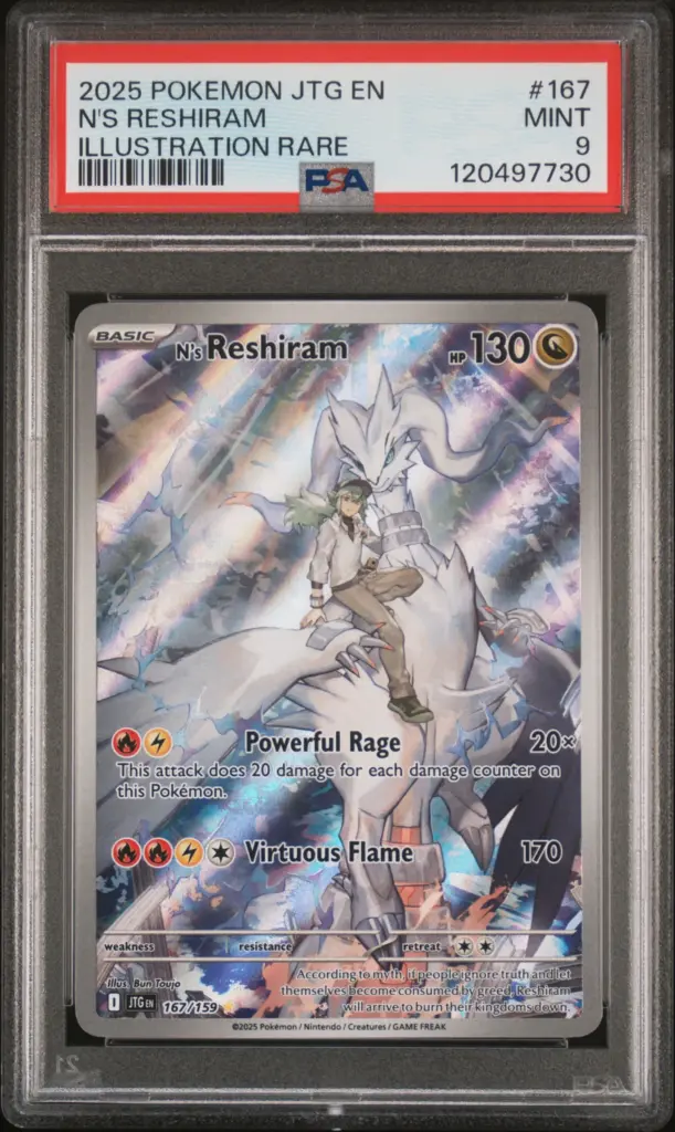 N’S RESHIRAM 167/159 – Journey Together – PSA 9