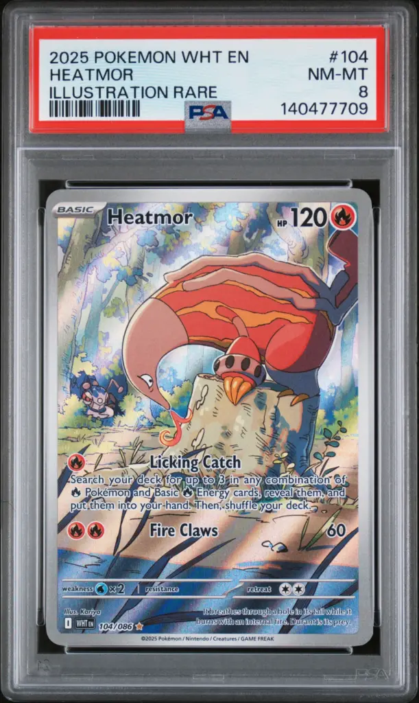 HEATMOR 104/086 – White Flare – PSA 8