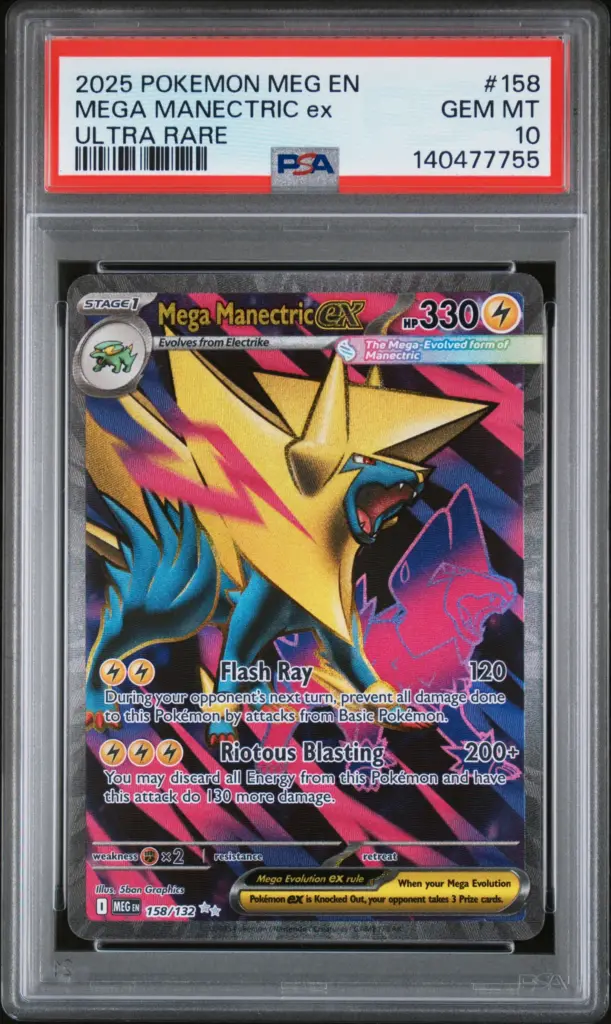 MEGA MANECTRIC ex 158/132 – Mega Evolution – PSA 10