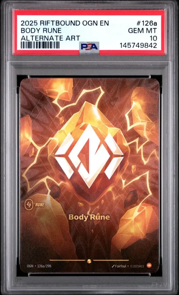 BODY RUNE 126A/298 – Origins – PSA 10
