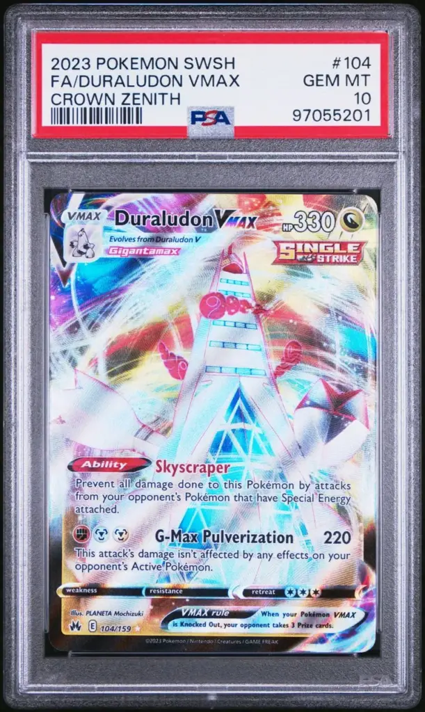 FA/Duraludon VMAX 104/159 – Crown Zenith – PSA 10
