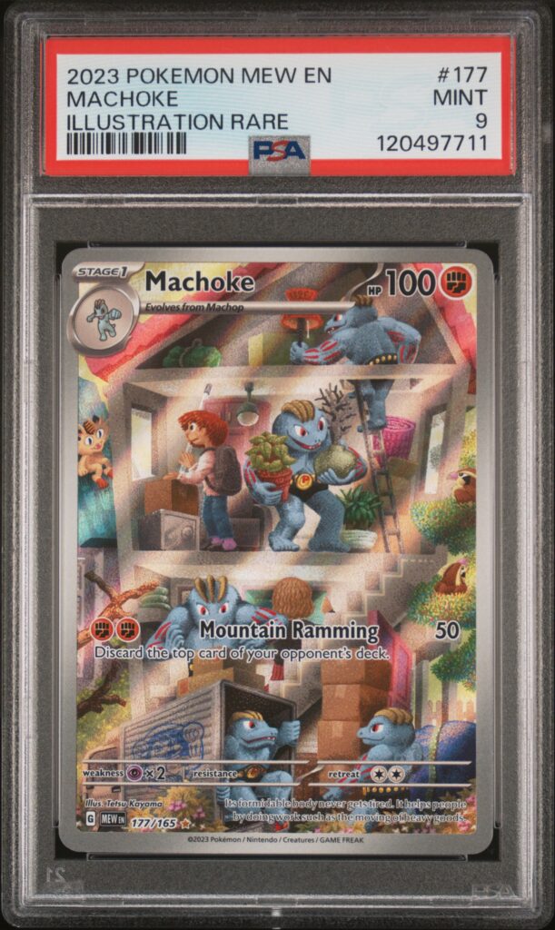 2023 · POKEMON MEW EN-151 · MACHOKE · #177 · PSA MINT 9
